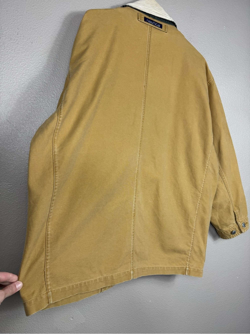 Vintage Y2K Nautica Barn Field Canvas Full Zip Wool Plaid Blanket Liner Coat E - Picture 11 of 13